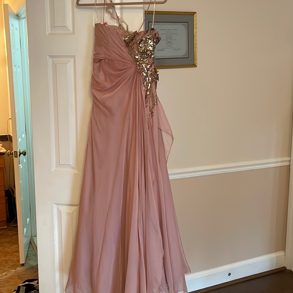 Long gown custom made from a designer overseas
